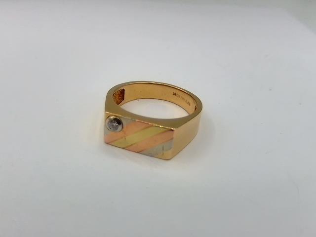 BAGUE EN OR 10KT AVEC DIAMANTS 
