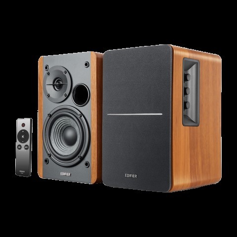 2 speakers avec cables et manette