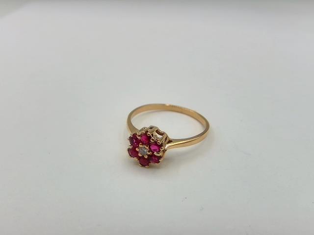 BAGUE EN OR 14KT AVEC DIAMANTS