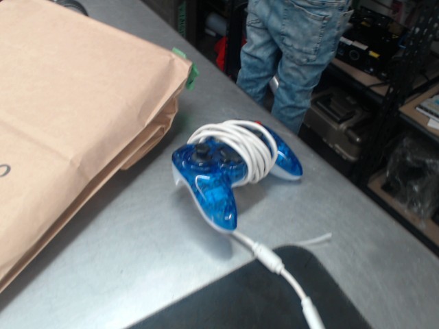 Gamingcontroller transparent bleu