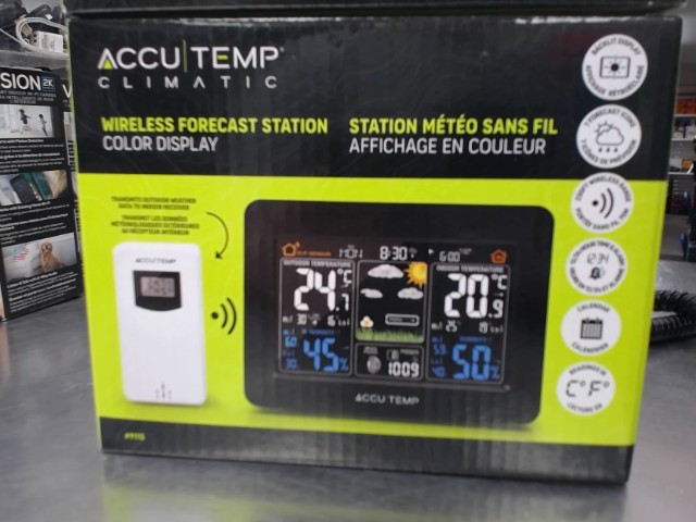 Wireless forecast station new in bow