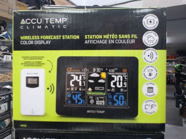 Wireless forecast station new in bow