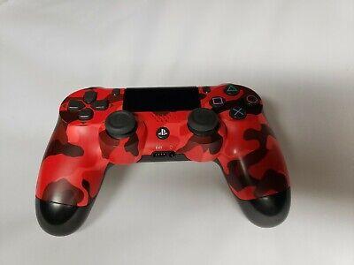 Manette ps4 camouflage rouge militairee