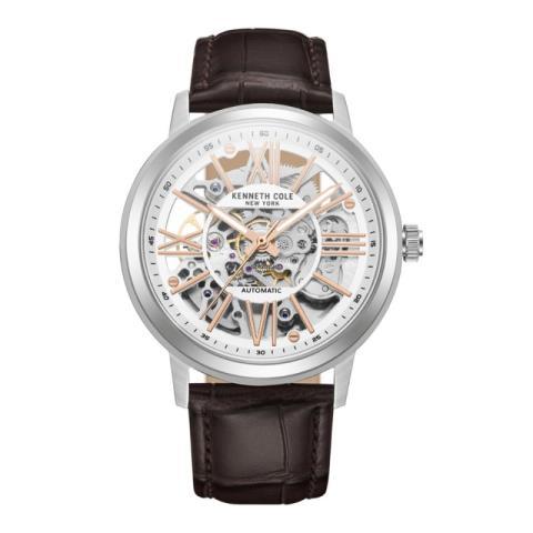 Montre avec bracelet en cuir