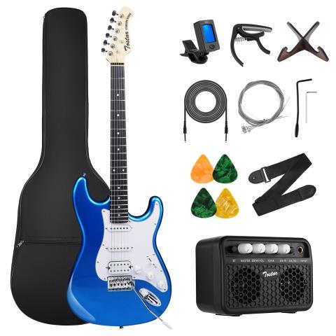 Guitare electrique bleu