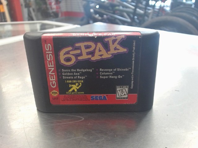 Cartouche de jeu multiple 6-pak