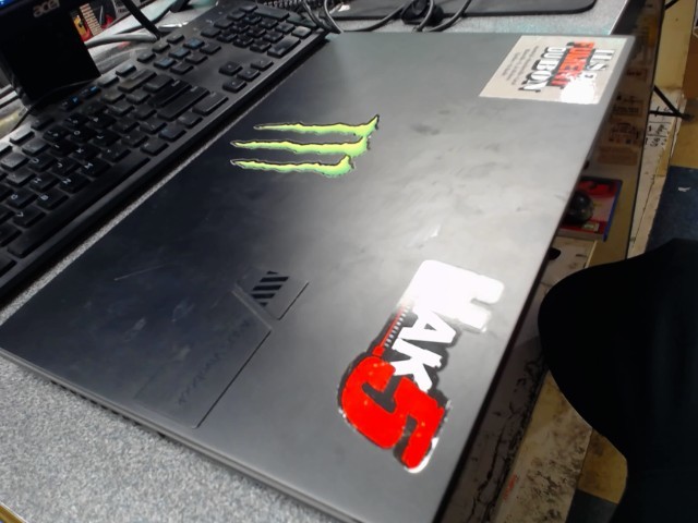 Laptop in case works fine