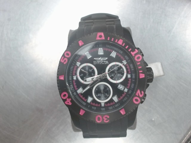 Invicta montre noir et rose
