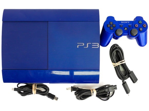 Ps3 slim bleu avec 2 manettes