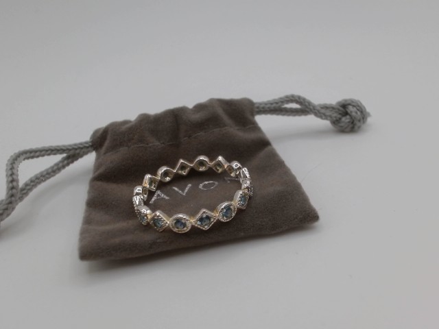 Bague en sterling silver pierre de naiss