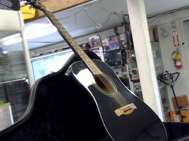 Guitare acoustique dans case dur