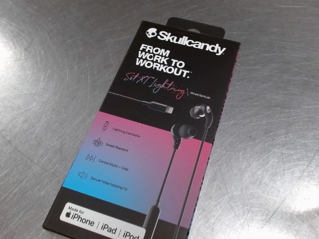 Earbuds wired skullcandy neuf