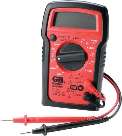 Digital multimeter gardner bender 2x