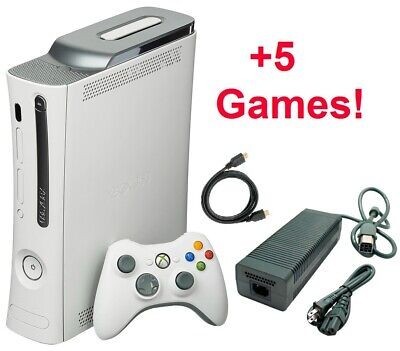 Xbox 360 avec manette et jeux