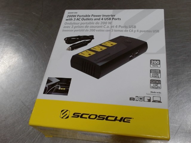 Onduleur portable de 200w