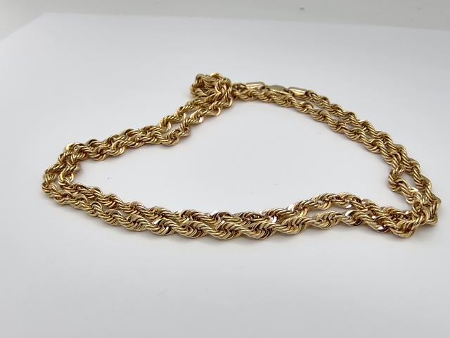 CHAINE TORSADE EN OR 10KT