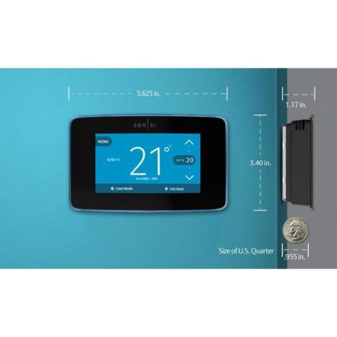 Touch wi-fi thermostat