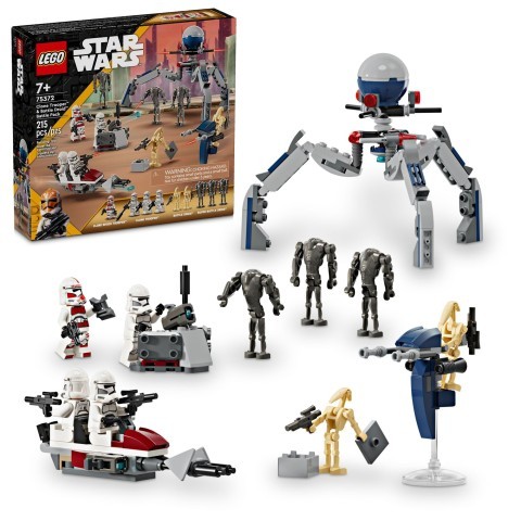 Clone trooper & battle droid battle pack