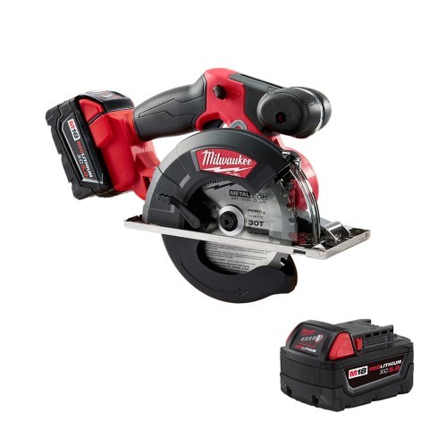 Milwaukee cordless circular saw with bat