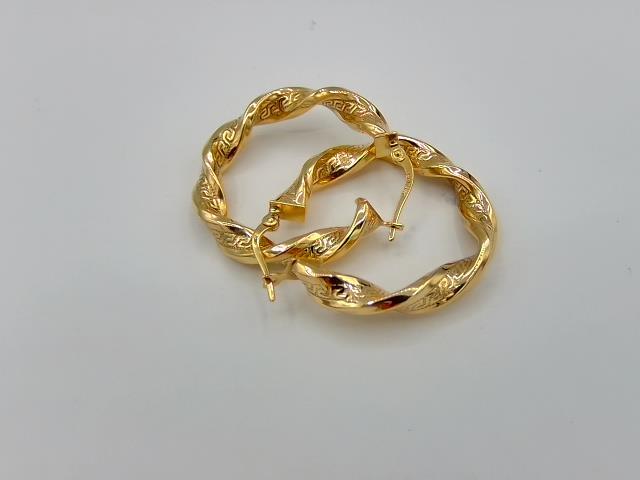 BOUCLES D OREILLES EN OR 10KT