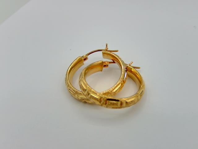 BOUCLES D OREILLES EN OR 10KT