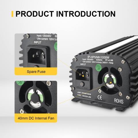 Ballast 1000w +power