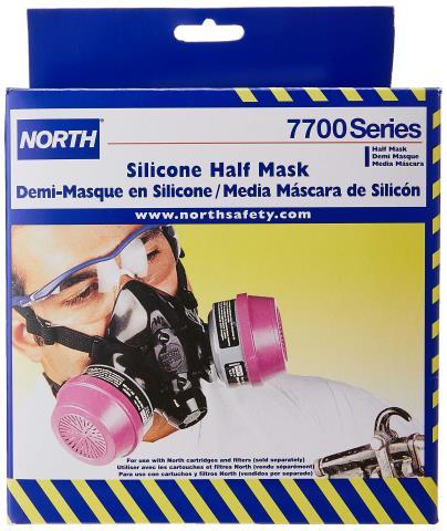 Demi-masque en silicone en boite