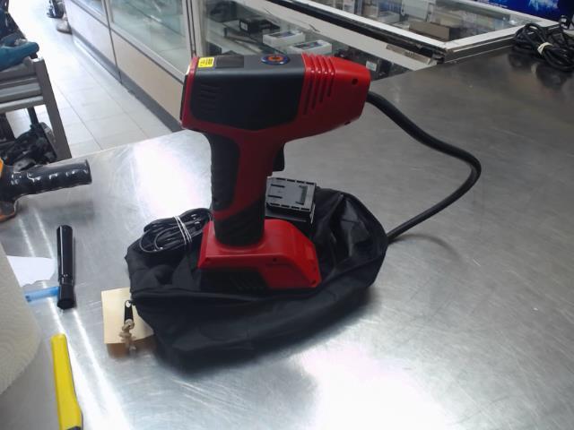 Inflator+batt+chargeur dans sac