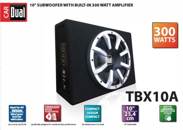 Brand new subwoofer 300watts dual tbx10a
