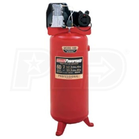 Compresseur colman 50galon rouge