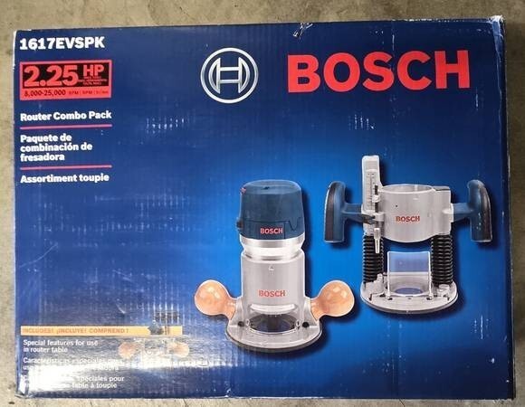 Brand new router combo pack bosch