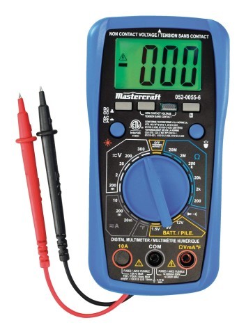 Multimetre digital manuel mastercraft