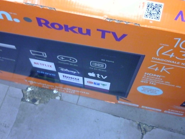 Tv 43 pouce 4k en boite