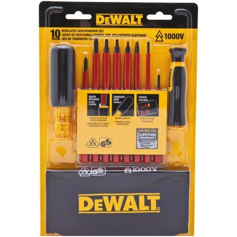 Kit de tournevis dewalt 10piece