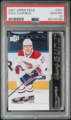 Cole caufield young guns psa 10