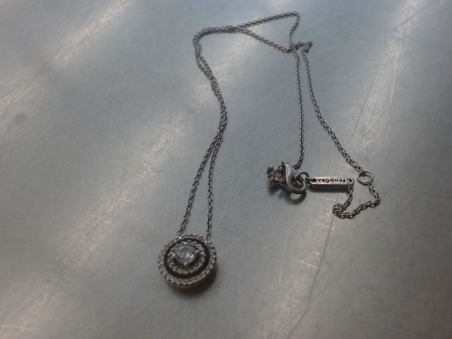 Chaine mince avec rondelle et crystaux