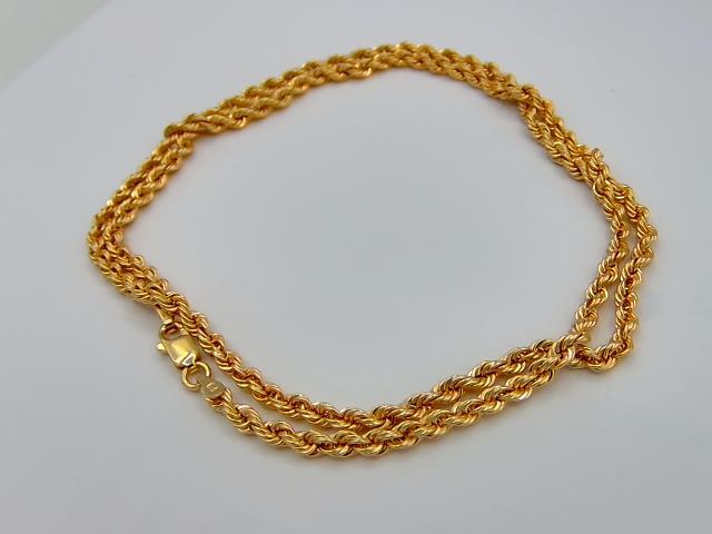 CHAINE TORSADE EN OR 10KT