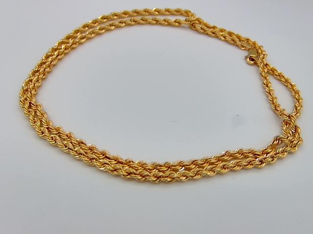 CHAINE TORSADE EN OR 10KT