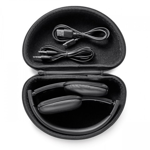 Ecouteur noir sans fil avec etui