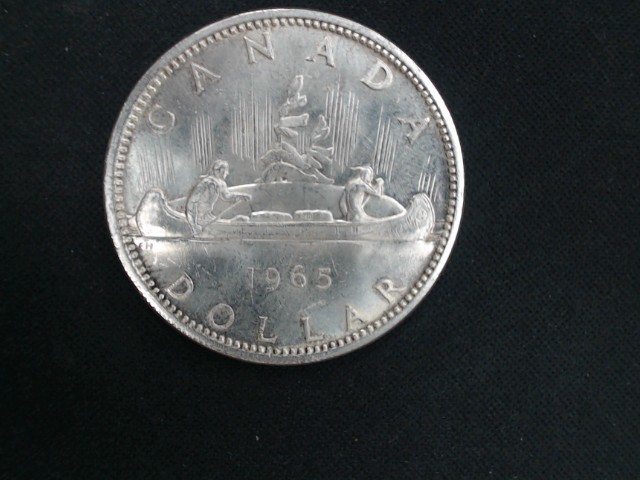 1965 canada silver dolalr