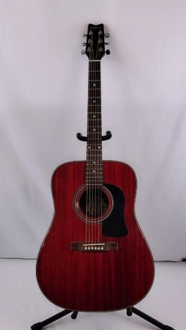 Guitare acoustique transpart red wine