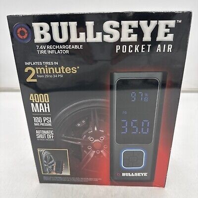Bullseye 7.4v rechargeable tire inflator
