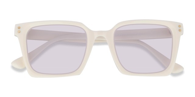 Lunette de soleil blanche