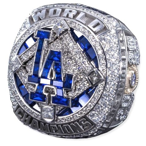 Bague championship la dodgers 2020 repli
