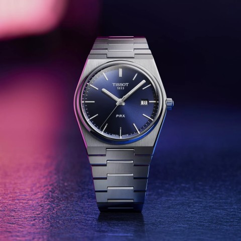 Tissot prx quartz blue dial 40 saphir