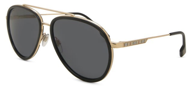 Lunette soleil burberry golden black sha