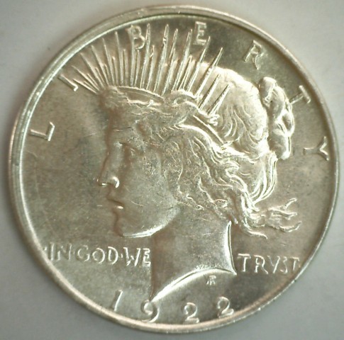 Liberity 1922 silver coin $1