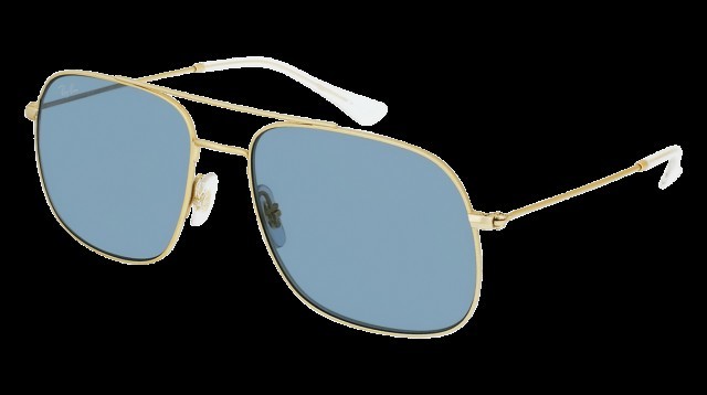 Andrea gold frame blue lens