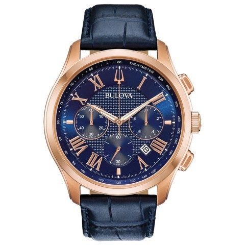 Montre bulova bleu