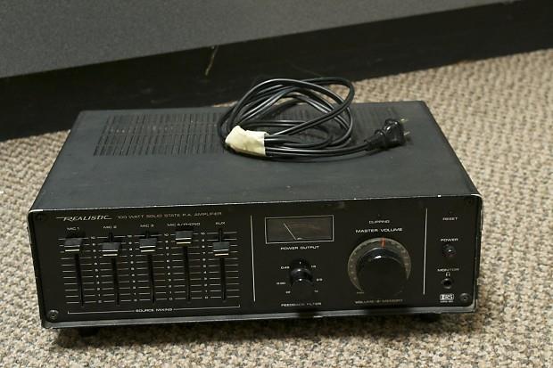 Equalizer realistic 100w solid state
